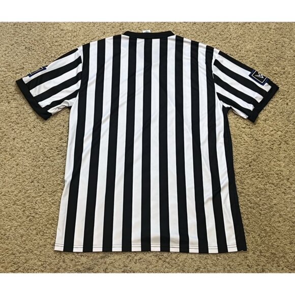 WWF WWE Referee Shirt Blue Logo Friday Night Smackdown Size XL XLarge Worn - Picture 5 of 5